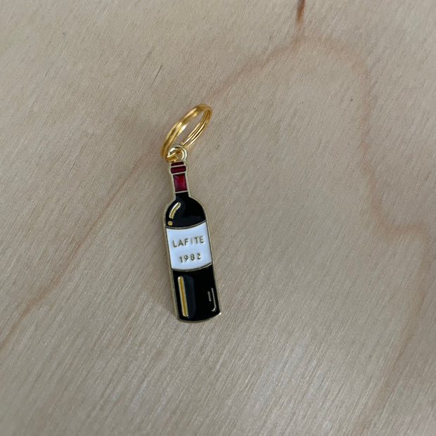 Prjónamerki Rauðvínsflaska