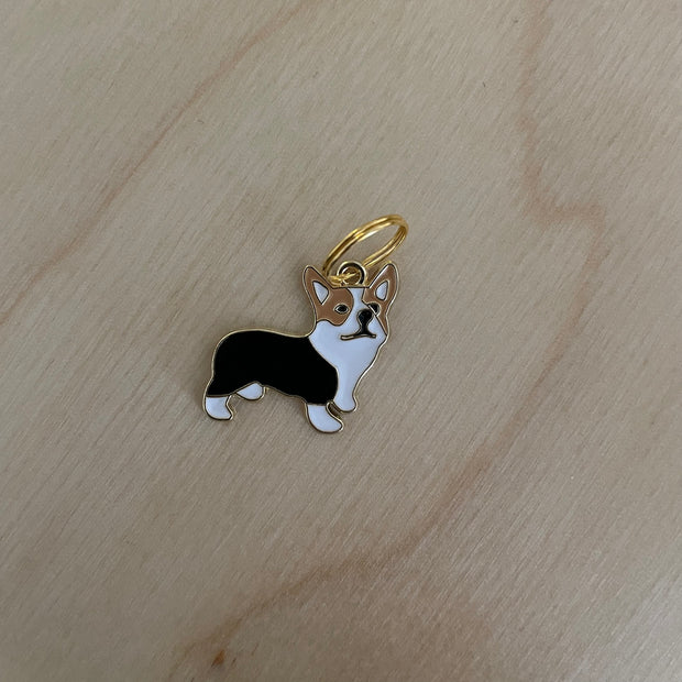 Prjónamerki Corgi Hundur