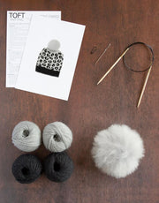 Snow Leopard Hat Knit Kit